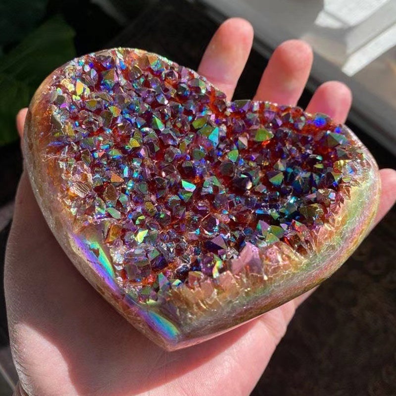 Angel Aura Heart Shaped Crystal