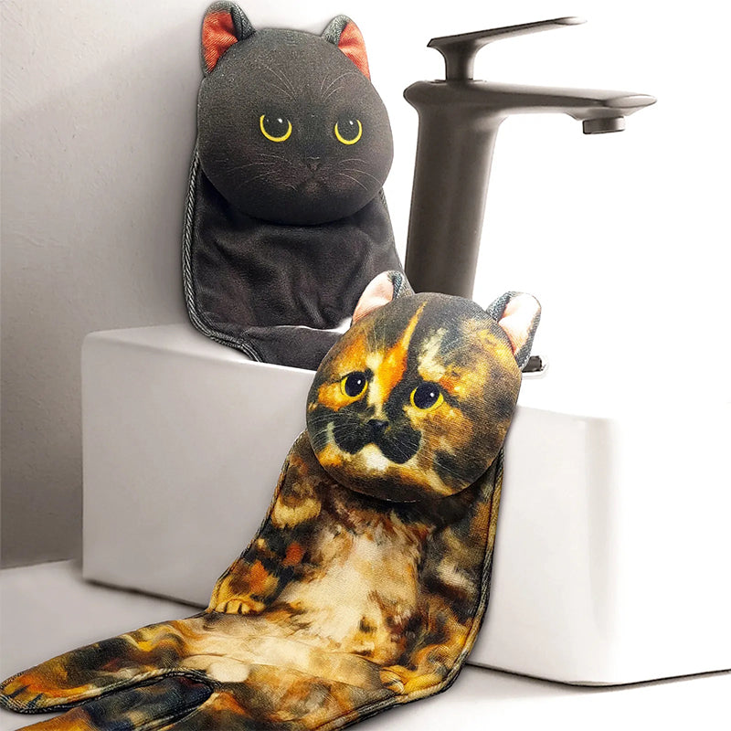 😺Cute Cat Hand Towel🐾