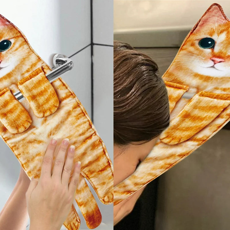 😺Cute Cat Hand Towel🐾