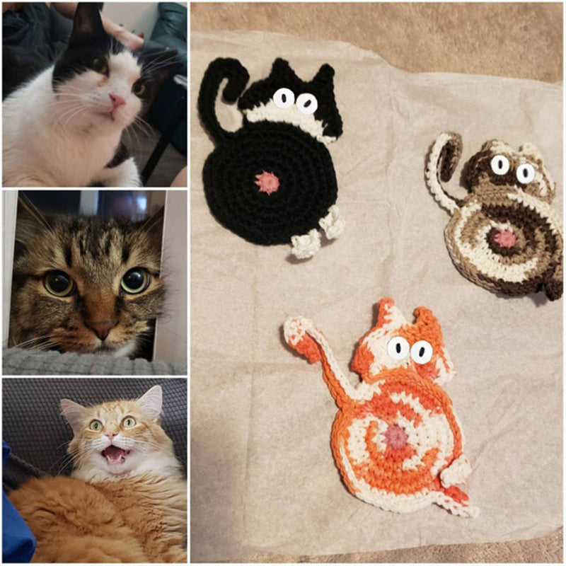 🎄Early Christmas Sale🐱Cat Butt Coasters🎉