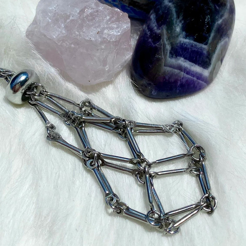 Crystal Stone Holder Necklace