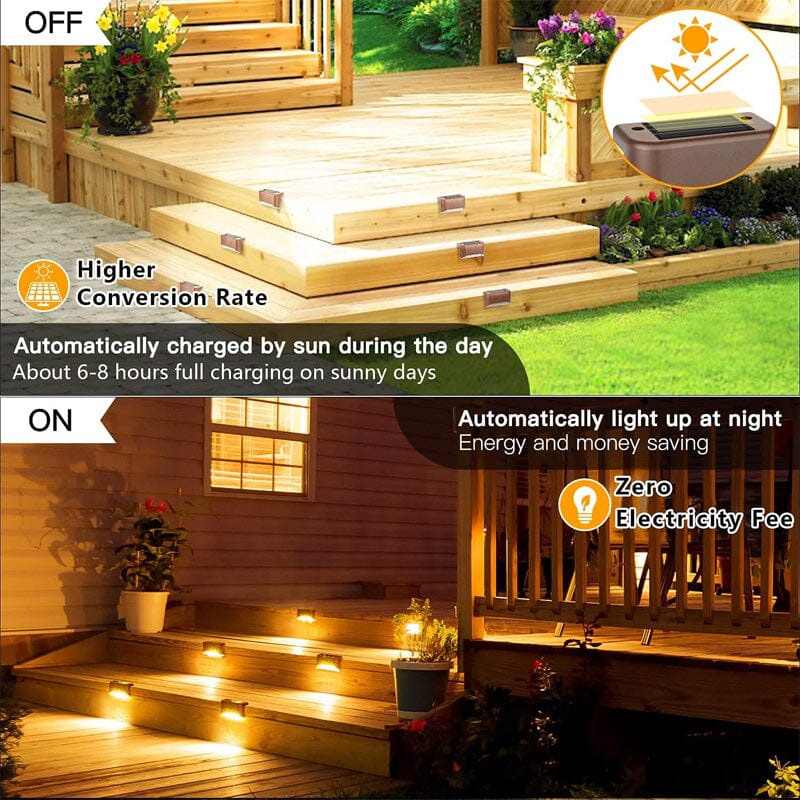 Solar Outdoor Stair Lights (4PCS)