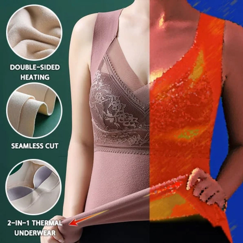 2-in-1 Built-in Bra Thermal Underwear