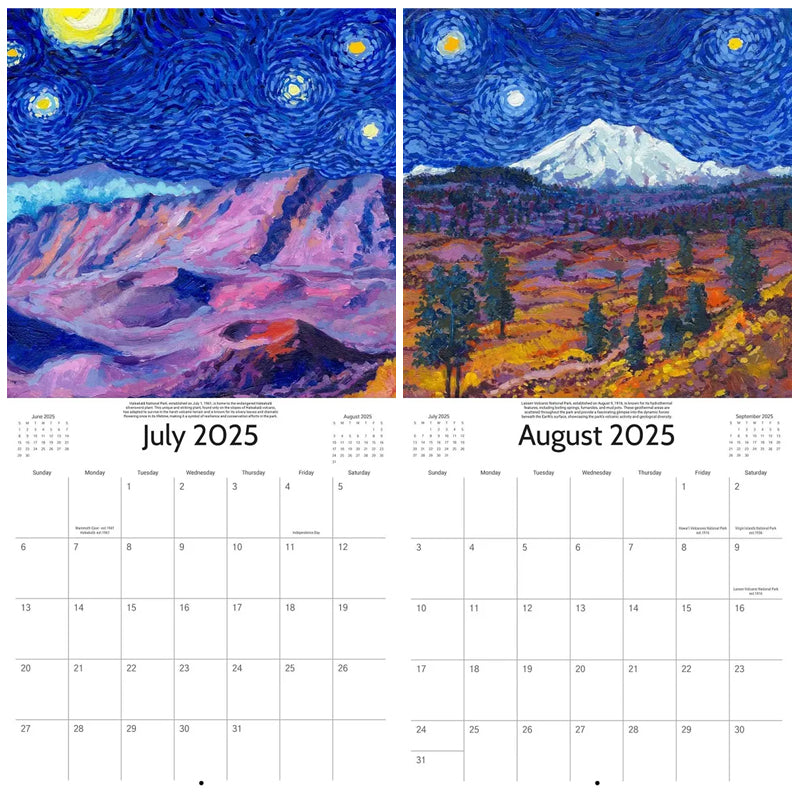 2025 Starry Night National Park Calendar