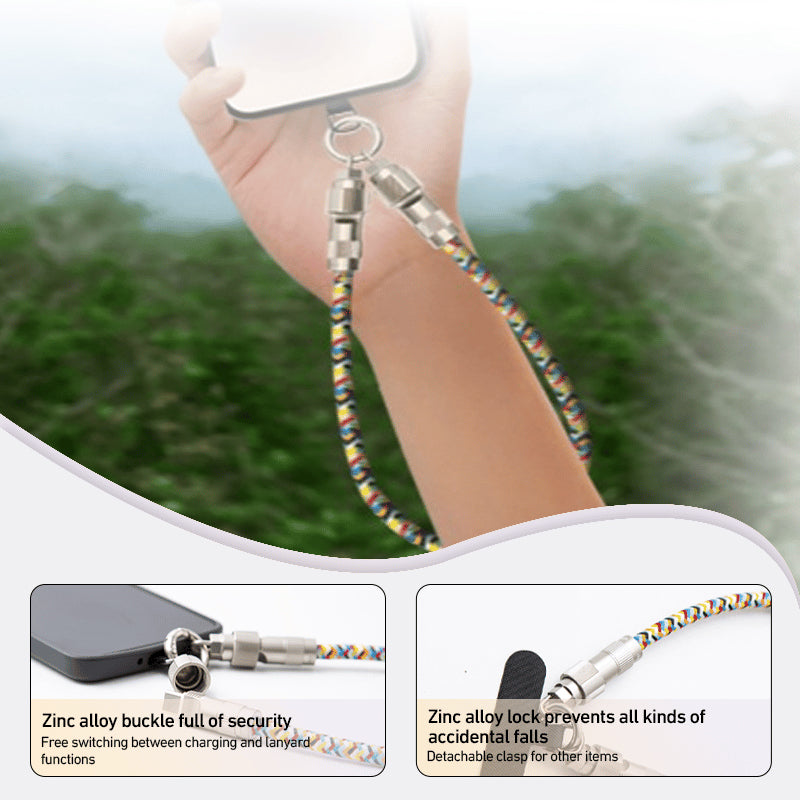 Mobile Phone Lanyard & Charging Cable 2 in 1