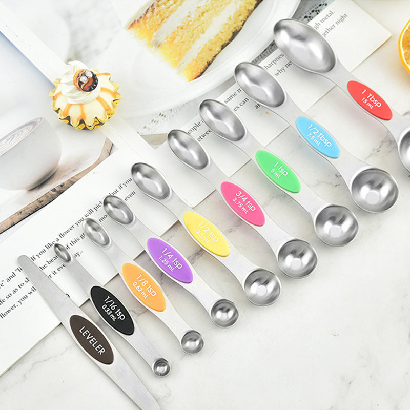 Stainless Steel Magnetic Measuring Spoons Set