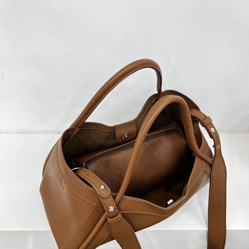 Women Leather Bag with Shoulder Strap