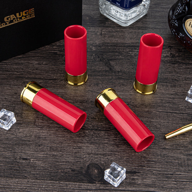 12 Gauge Shotgun Shell Shot Glasses