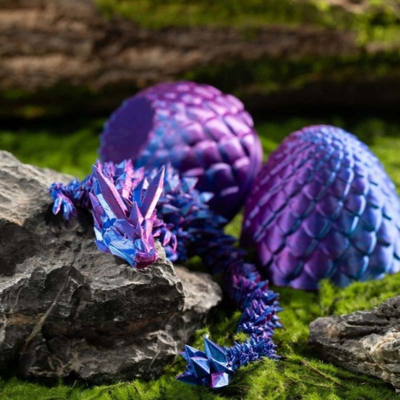 Gemstone Dragon Egg Ornaments