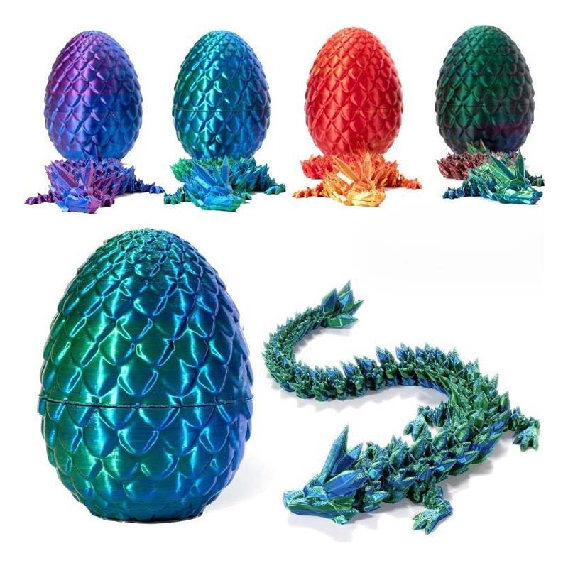 Gemstone Dragon Egg Ornaments