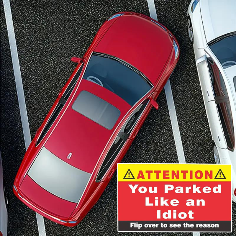 You Parked Like An Idiot Parking Cards