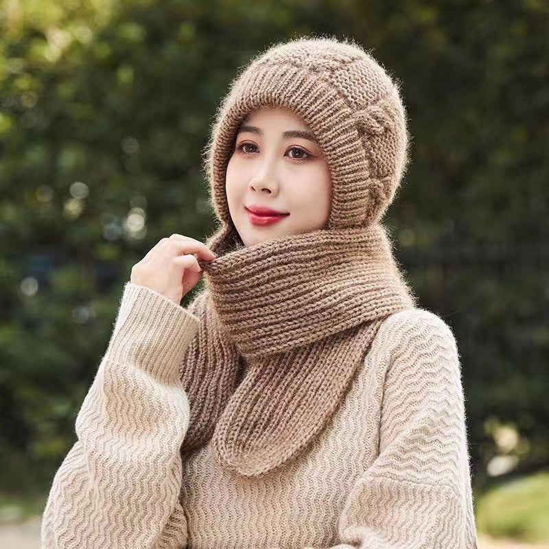 Integrated Ear Protection Windproof Cap Scarf