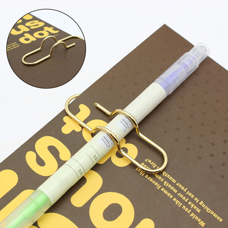 Multifunctional Metal Heart Pen Clip