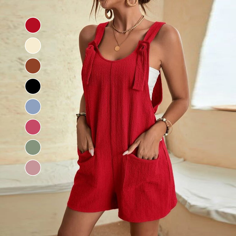 Women's Stylish Casual U Neck Short Jumpsuits