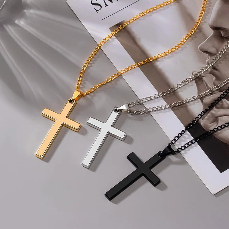 Never Forget My Love Cross Necklace