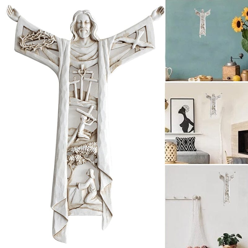 Risen Christ Wall Cross Jesus Figures