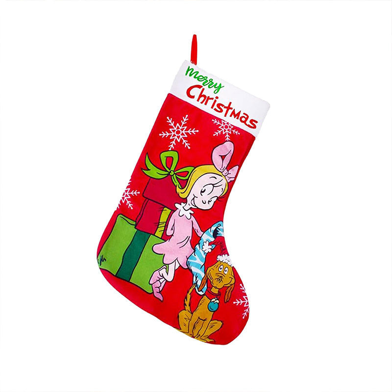 Green Christmas Stockings Decorations