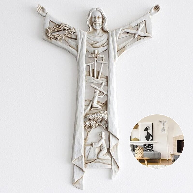 Risen Christ Wall Cross Jesus Figures