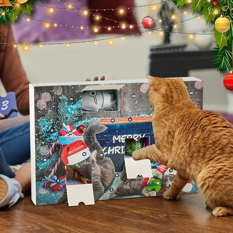 Christmas ountdown cat Calendar