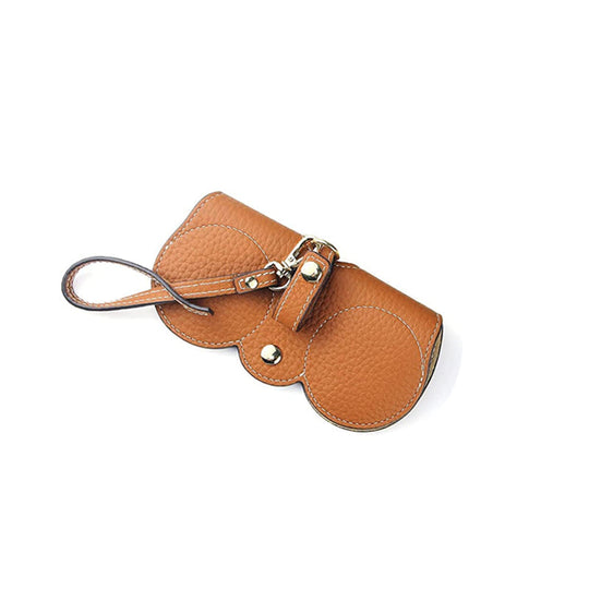 Soft Leather Sunglasses Bag