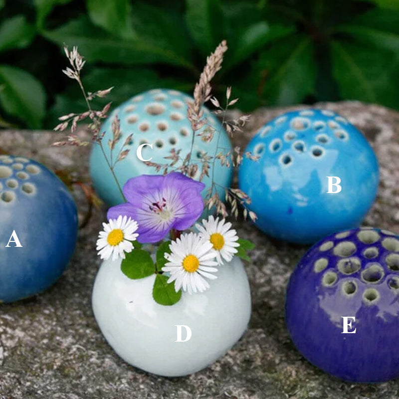 Resin Handmade Vase Flower Stone Table Decor