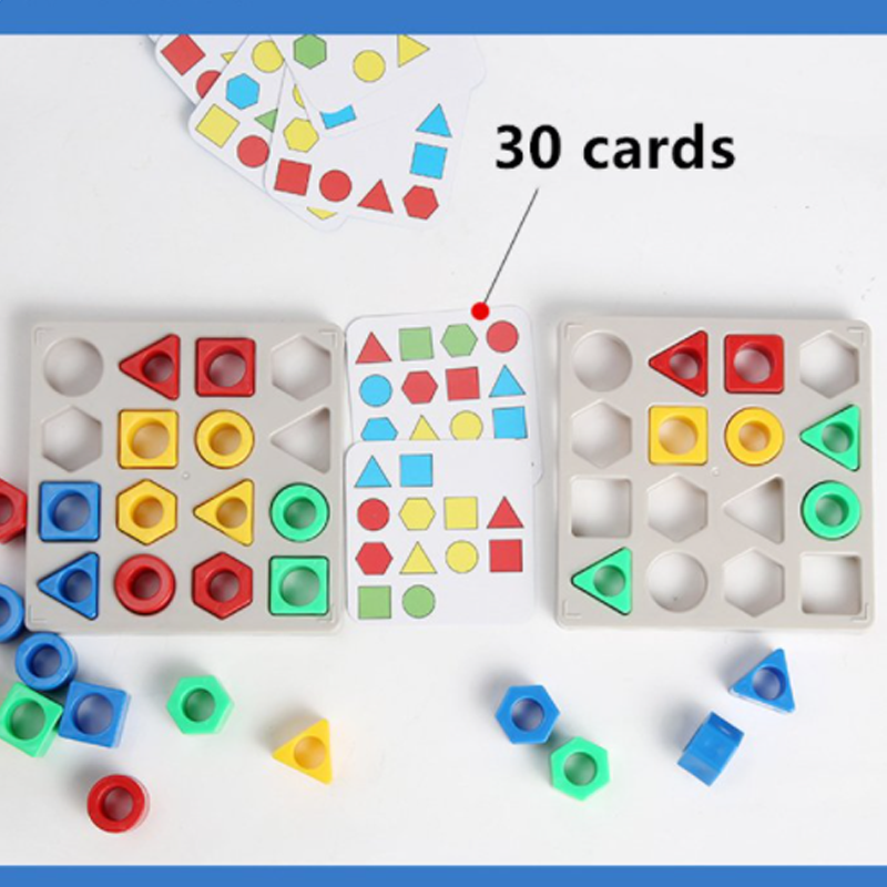 Shape Matching Game Color Sensory Educational Toy