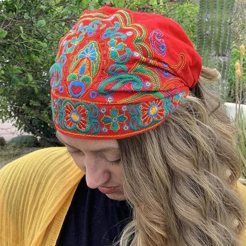 Embroidered Bandana Caps