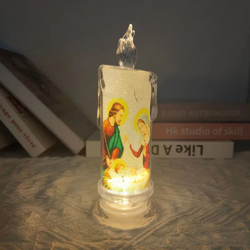 LED prayer flameless candles