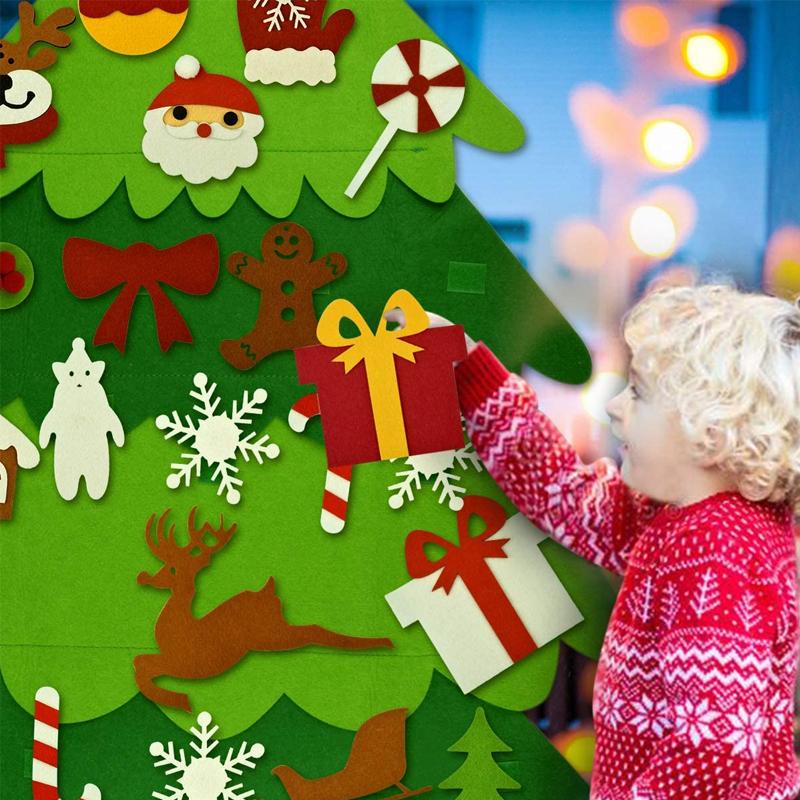 NEW UPGRADED DIY Felt Christmas Tree, A Great Gift For Kids