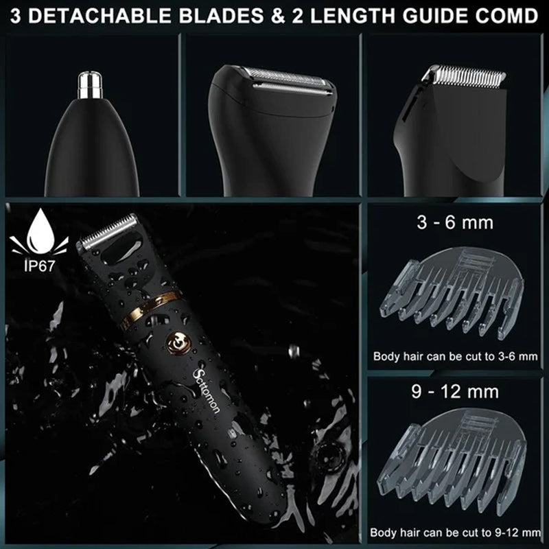 3 in 1 Electric Body Hair Trimmer