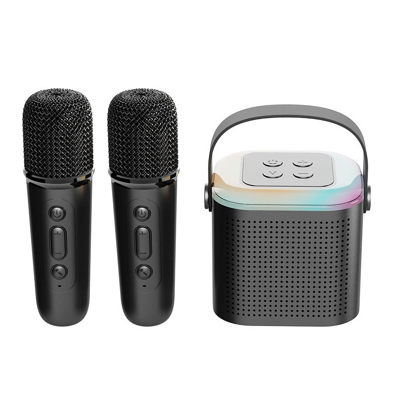 Mini Karaoke Machine with Wireless Microphones