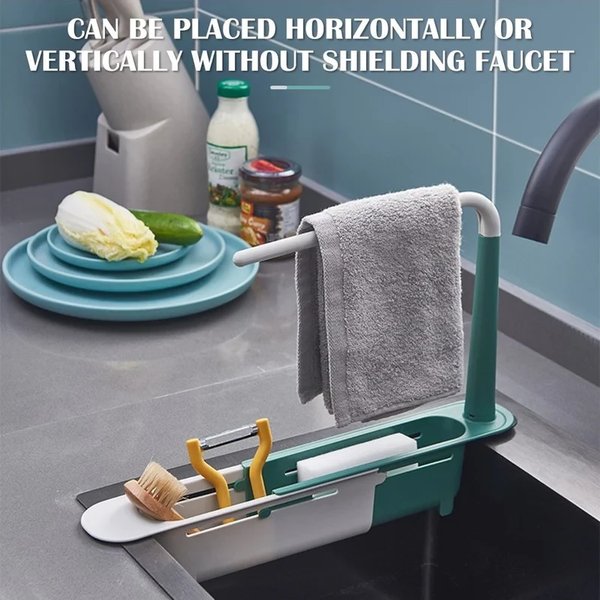 Updated Telescopic Sink Storage Rack