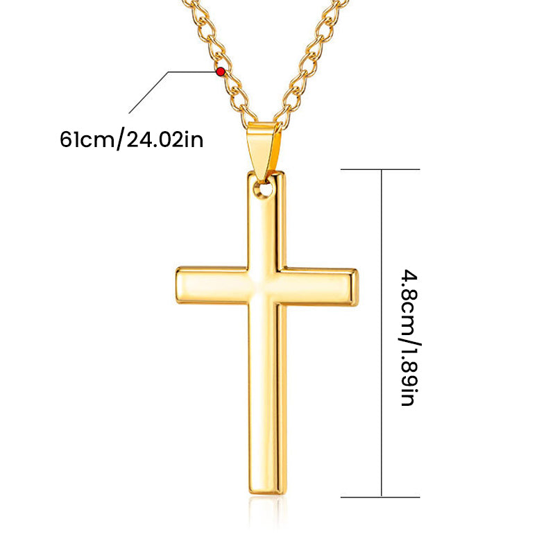 Never Forget My Love Cross Necklace