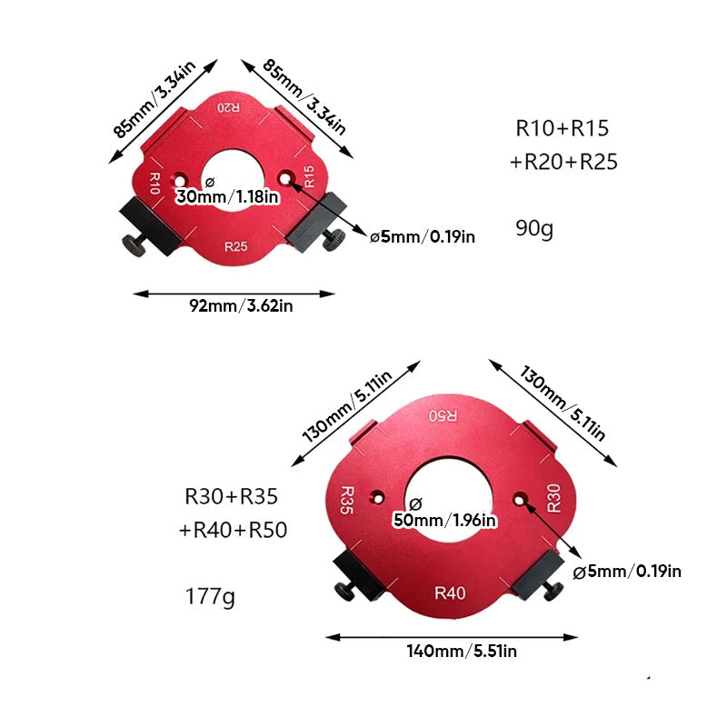 Woodworking Round Corner Positioning Mold