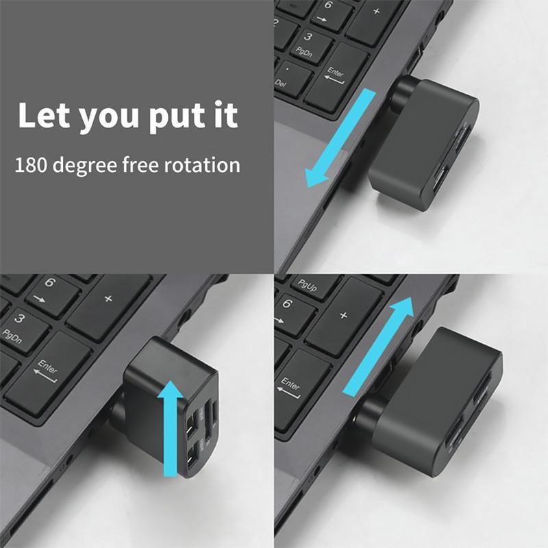 4 in 1 Rotatable USB Hub