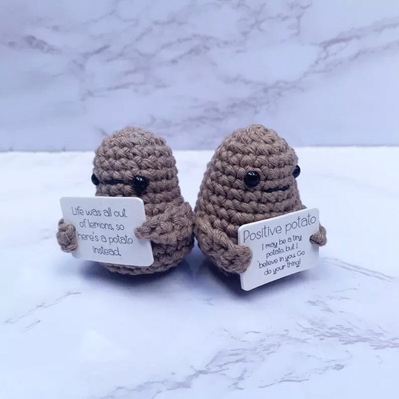 Funny Gift Knitted Positive Potato