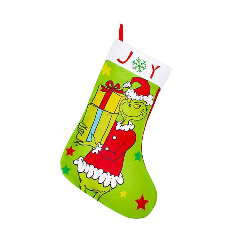 Green Christmas Stockings Decorations