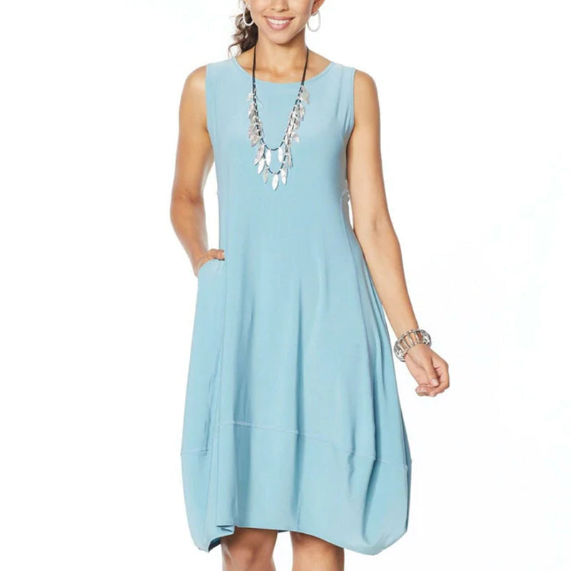 Matte Jersey Sleeveless Dress