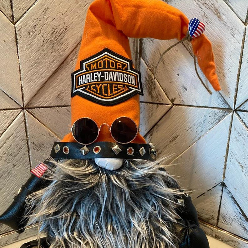 Cool Harley Biker Gnome