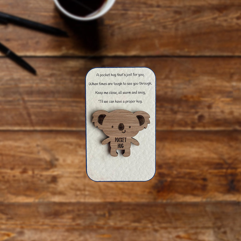 Pocket Hug Wooden Token