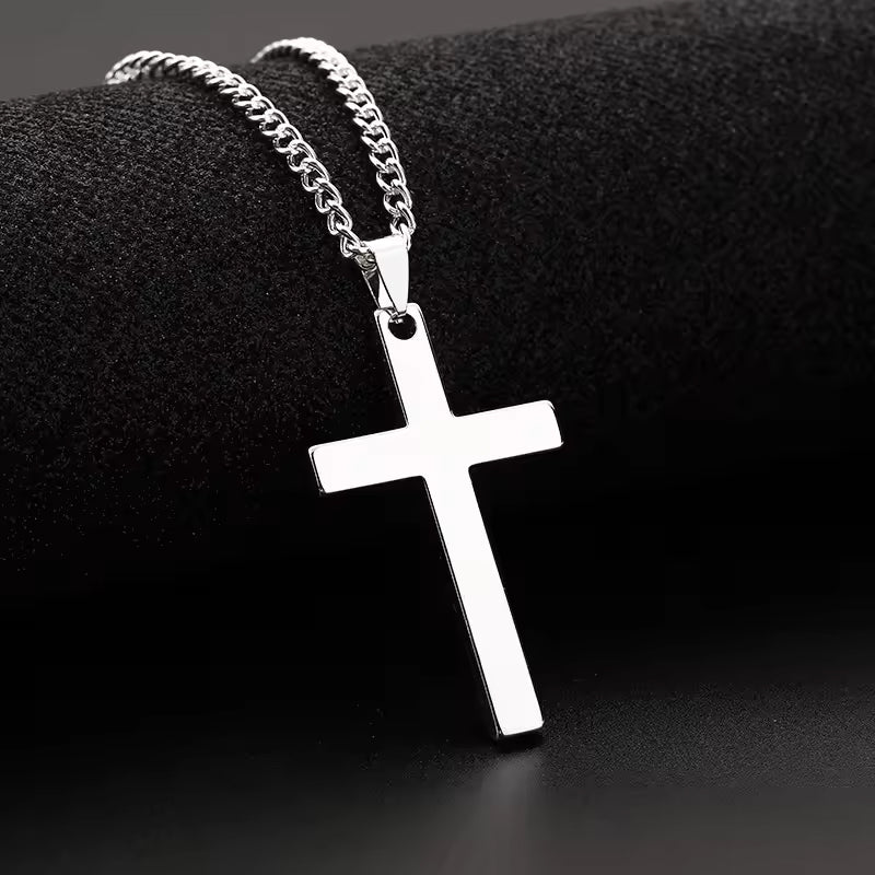 Never Forget My Love Cross Necklace