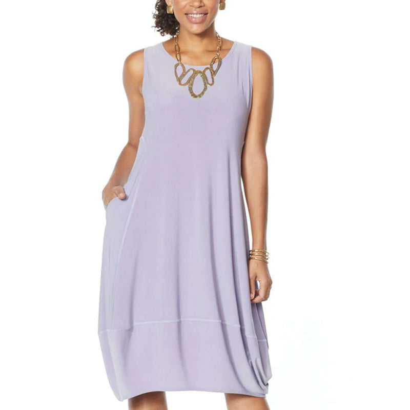 Matte Jersey Sleeveless Dress