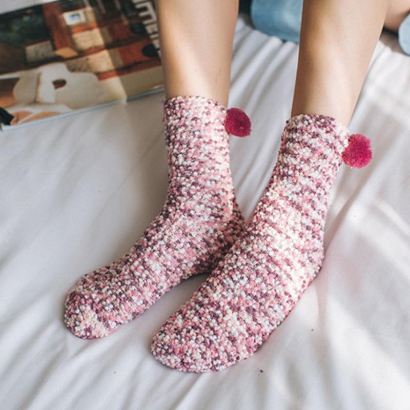 Pom Pom Cupcake Socks