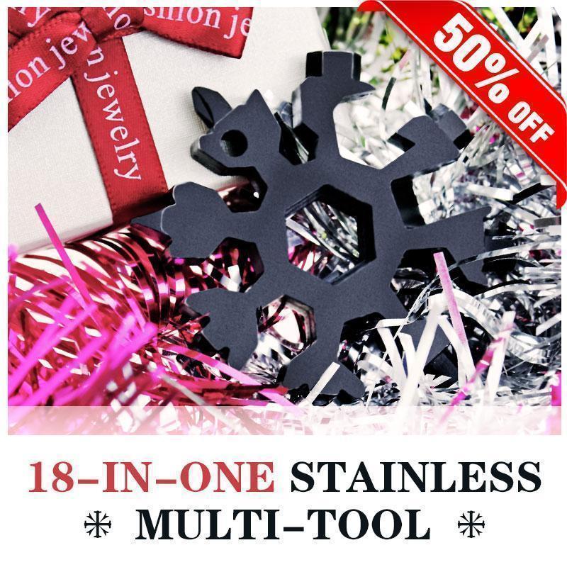 Saker® 18-in-1 stainless steel snowflakes multi-tool