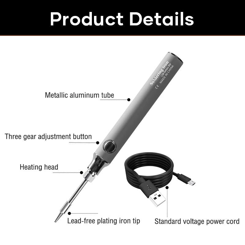 Wireless Portable Soldering Iron Kit