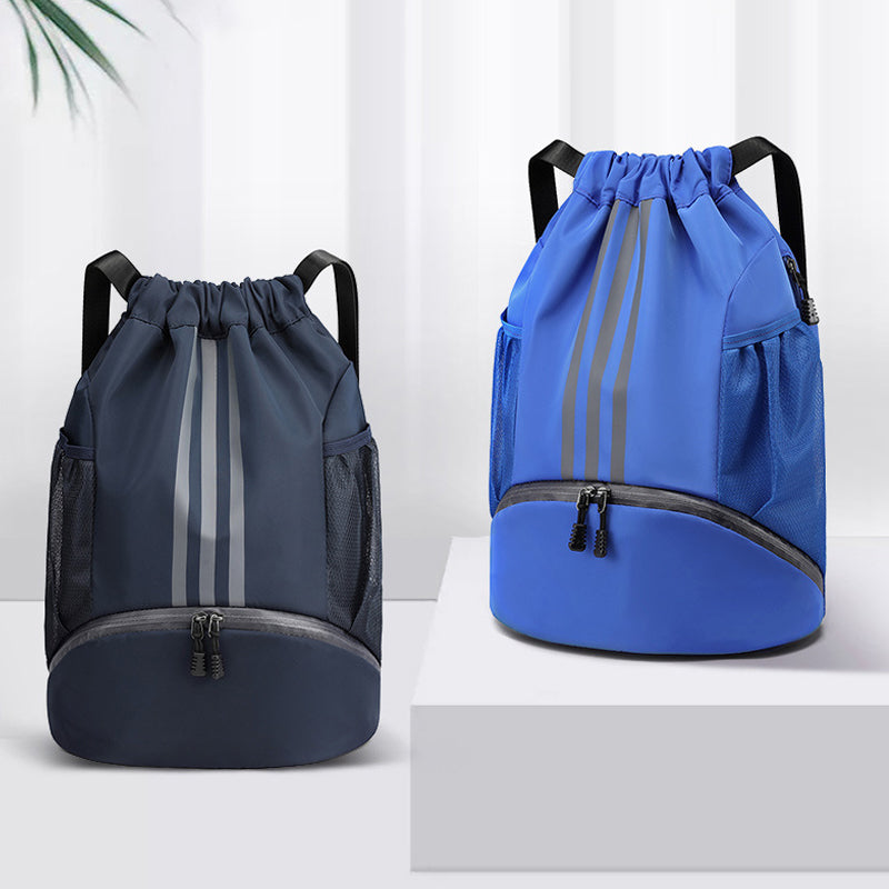 Large Nylon Drawstring Pocket Backpack