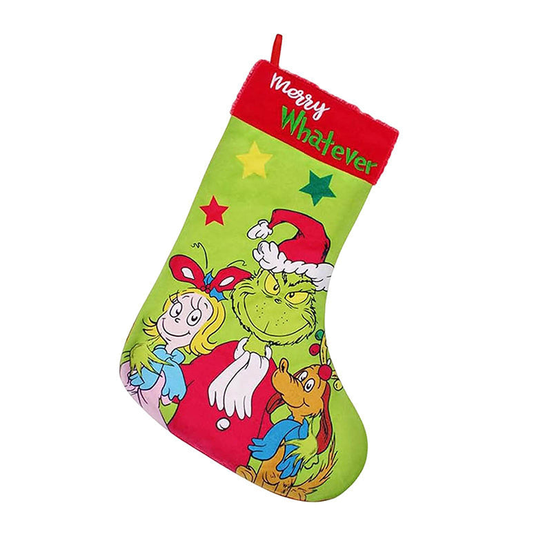 Green Christmas Stockings Decorations