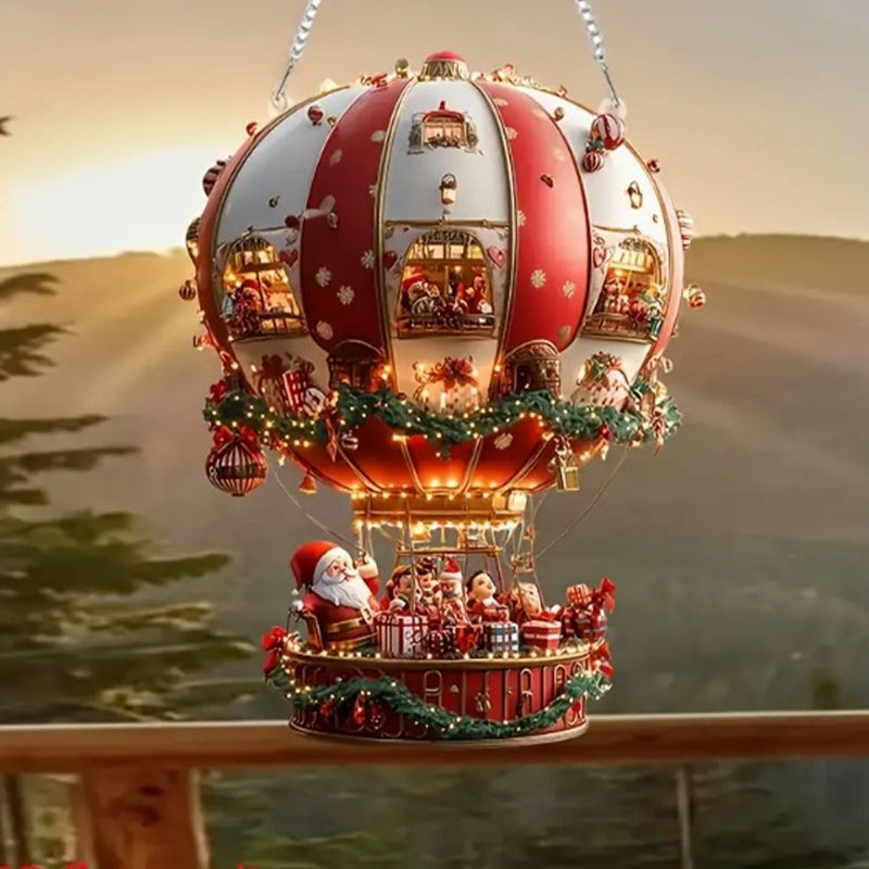 Christmas Hot Air Balloon Decoration