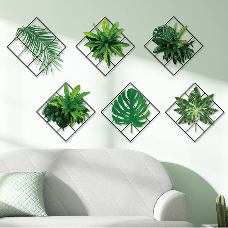 3D Green Plant Wall Sticker