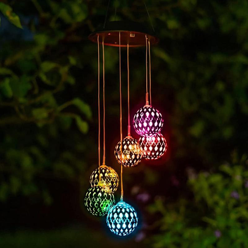 Solar Wind Chime Outdoor Light